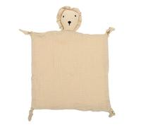 ERINGOGO Infant Soothing Blanket and Snuggle Blanket for Babies, Small Khaki Fox Comforter Teething Toy Soft Cotton Security Towel for Newborns and Toddlers