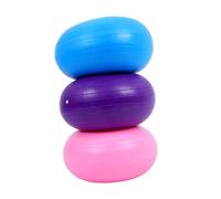 ERINGOGO Inflatable Donut Ball Chair with Pump Flexible Yoga Exercise Ball Cushion for Balance and Stability Training Pilates Sensory Gym Seat for Students Pink Blue Purple Kit