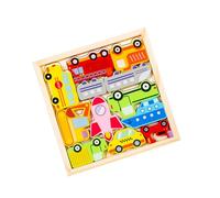 ERINGOGO Interactive Boy Girl Puzzle Boy Girl Toy for Learning and Parent-boy Girl Engagement Safe for Ages and up Educational Jigsaw Puzzle Cartoon Vehicles Fun and Entertaining