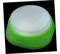 ERINGOGO Interactive Dog Talking Button with Light-up Feature Communication Plaything for Pet Training and Mental Stimulation Stress-reducing Companion for Dogs and Cats Green Recordable