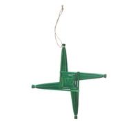 ERINGOGO Irish St. Brigid's Cross: Irish Blessing Wall Decor - 8" Handwoven Straw Cross Ornament - Rustic Ireland Heritage Symbol for Farmhouse Entryway Tabletop Church Altar Green