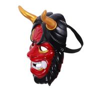 ERINGOGO Japanese Full Face Hannya Mask with Horns for Adults Lightweight Breathable Demon Mask for Halloween Cosplay Masquerade Carnival Party Accessory Creative Spooky Festival Prop