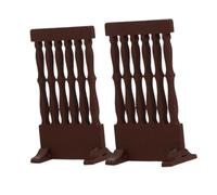 ERINGOGO Japanese Mini Wooden Screen 2Pcs Artistic Design Small Fence Screen for Home Office and Restaurant Unique Room Divider
