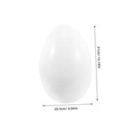 ERINGOGO Jumbo Easter Egg 30X20Cm Milk White Plastic Openable Fillable Egg Shell for DIY Crafts Party Favors and Candy Fillers Giant Easter Decoration and Events