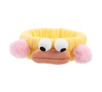 ERINGOGO Kawaii Plush Headband for Women Girls Elastic Face Wash Headwrap Cute Skincare Hair Band Fluffy Cartoon Headwear for Makeup and Spa