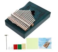 ERINGOGO Keys Thumb Piano Beautiful Deer Pattern Portable Wooden Kalimba Great for Beginners Easy to Carry Excellent Resonance and Bass Sound Elegant Finger Instrument for Home Decoration