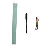ERINGOGO Kids Height Chart Wall Ruler for Children with Growth Measurement, Avocado Green Canvas Hanging Height Chart with Tape Measure and Marker, Nursery Wall Decor for Boys and Girls