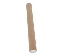 ERINGOGO Kraft Mailing Tube with Plastic Cap, 46cm Length x 5cm Diameter, 3mm Thick Brown Cardboard Postal Tube for Shipping and Storing Posters, Maps, Blueprints, and Artwork