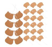 ERINGOGO Kraft Paper Price Tags with Elastic Rope Cute Cat Design Blank Writable Tags for Clothing and Merchandise 6 X 4.8 CM Hanging Labels