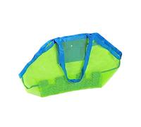 ERINGOGO Large Beach Mesh Tote Bag for Sand and Shells Quick Drain Sand Organizer with Heavy Duty Handles for Childrens Outdoor Play at Beach Pool and Boat Activities