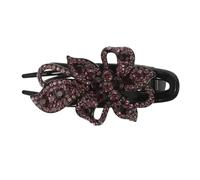 ERINGOGO Large Black Plastic Hair Clip with Interlocking Teeth Design, Firm Hold and Not Easy to Loosen, Stylish Hair Clamp for Women’s Morning Beauty Routine and Makeup
