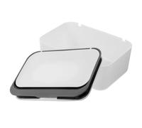 ERINGOGO Large Capacity Wipes Dispenser with Lid and Bathroom, Refillable Dry and Wet Wipe Holder Box in Dark Grey, Dustproof Storage Case for Travel and Home Use