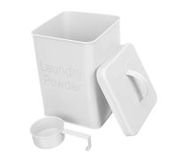 ERINGOGO Laundry Powder Storage Box with Lid and Handle Durable Iron Softener Dispenser Bucket for Household Laundry Organization Multipurpose Container for Washing Powder and Detergent