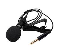 ERINGOGO Lavalier Microphone Clip-on with 1.5m Cable and 4-to-3 Pin Adapter, Omnidirectional Condenser Recording Mic for Mobile Phones, Conference, Podcast, and Live Streaming