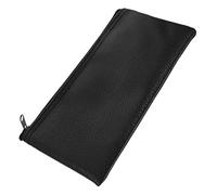 ERINGOGO Leather Microphone Storage Bag for Wireless Mic Portable Zipper Pouch Mic Carrier Case Leather Pouch for Travel Use