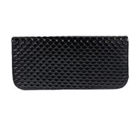 ERINGOGO Leather Scissor Storage Bag Scissor Organizer Barber Scissors Case Compact Simple Style Black Easy to Clean Hairdressing Tools Pouch for Professional Hair Cutting