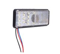 ERINGOGO LED Side Marker Light for Trucks and Trailers LED Signal Indicator with Shockproof Compact Design Easy Installation White Reflector for Vehicle Safety