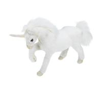 ERINGOGO Lifelike Plush Unicorn Model Figure, Soft Simulation Animal Decor for Bedroom Desk, Christmas Tree Ornament and Playset