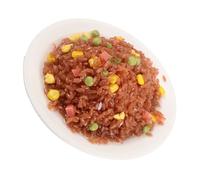 ERINGOGO Lifelike Simulated Egg Fried Rice Model for Kitchen Display Realistic Food Decoration Prop for Photography Exhibitions Educational Use Home and Shop Decor Full Bowl