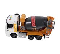 ERINGOGO Light and Music Construction Vehicle Mixer Truck for Small Plastic Engineering Model with Pull Back Action Educational Car for Hand Muscle Development and Cognitive Learning