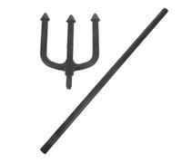 ERINGOGO Lightweight Black Devil Pitch Fork Halloween Demon Decor Fork for Costume Party Stage Performance and Haunted House Accessories