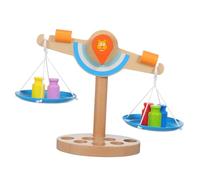 ERINGOGO Lion Themed Wooden Balance Scale for Educational Math Learning Enhancing Hand Eye Coordination and Problem Solving Preschool Math Game for Collaborative Play and Early Development