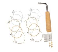 ERINGOGO Lyre Tuning Wrench Full Set Lyre Strings Musical Instruments Metal Pin Peg for Harp String Adjustment and Instrument Repair Home Music Making