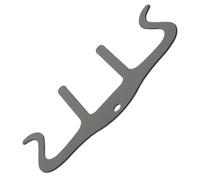 ERINGOGO M-shaped Solid Metal Music Book Clip Black Sheet Music Page Holder for Piano and Guitar Lightweight Hollow Design Paper Holder Suitable for and Stands