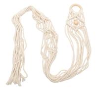 ERINGOGO Macrame Ukulele Hanger Cotton Rope Wall Instrument Hanger Macrame Wall Mount Holder for Acoustic and Electric Guitars Bohemian Style