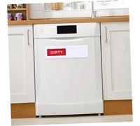 ERINGOGO Magnetic Dishwasher Clean Dirty Sign Sliding Indicator for Stainless Steel White Black Cabinets Easy Manual Switch Kitchen Magnet Label