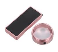 ERINGOGO Magnetic Pool Chalk Holder Rose Gold Billiard Cue Chalk Box with Belt Clip for Professional Players and Daily Practice Stylish Metal Design Enhancing Accuracy and Convenience