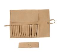 ERINGOGO Makeup Brush Rolling Bag Capacity Organizer for Women Wear-Resistant Cosmetics Storage Case with Comfortable Touch Portable Travel Makeup Tool Holder