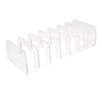 ERINGOGO Makeup Palettes Organizers Case with Seven Slots Vertical Storage Slim Design Ps Material Compartment Design for Countertops and Home Offices