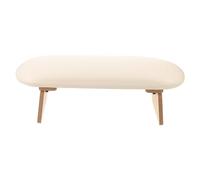 ERINGOGO Manicure Hand Rest Cushion Adjustable Folding Nail Art Wrist Support Milk Yellow Medium Size Compatible Nail Art Table for Professional Salon Use