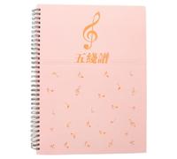 ERINGOGO Manuscript Paper: Blank Staff Paper Sheets A4 Music Note Book - 80 Sheets Music Supplies Notebook for Guitar and Piano Practice