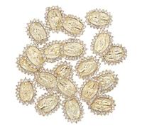 ERINGOGO Mary Nail Charms Set 30 Pieces Metal 3d Nail Art Decorations Small Gems for Women DIY Manicure Accessories