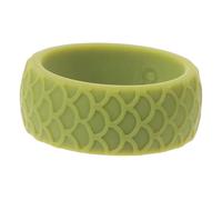ERINGOGO Men's Colored Silicone Ring Flexible Sports Finger Band for Outdoor Activities Elastic Soft Material with Fish Scale Texture Comfortable Novelty Wedding Ring Alternative in
