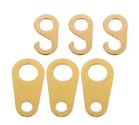 ERINGOGO Metal Cuckoo Clock Locking Tabs 3 Pairs with Smooth Chain Operation for Wall Pendulum and Collectors