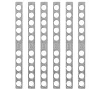 ERINGOGO Metal Guitar Pickup Spacer Bar with 10 Holes and 5.2mm Width 10pcs Sturdy Pickup Keeper Bar for Enhanced Conductivity for 6-string Electric Guitar in Studio Recording and Live