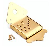 ERINGOGO Metal Triangle Mandolin Tailpiece Golden Screws Mandolin Parts for Enhanced Tone and Easy String Changes for Guitar