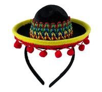 ERINGOGO Mexican Hat Headband Party Accessory with Chic Sombrero Design Cinco De Mayo Festival Decoration for Adults and Unique and Creative Mexican Theme Hair Clasp for Fiesta Celebrations