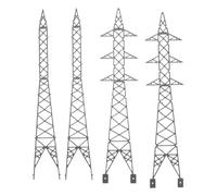 ERINGOGO Micro-landscape Model Railroad Scenery Accessories Scale Plastic Electric Transmission Tower Model DIY Building Material Train Track Scene Diorama Layouts