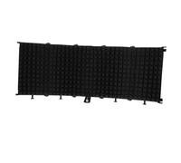 ERINGOGO Microphone Isolation Shield Black Five-door Soundproof Guard with Noise Reduction Function for Studio Recording, Made of Sturdy Abs and Eva, Can Be Mounted to Microphone Stand