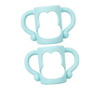 ERINGOGO Milk Bottle Handles 2 Pack Universal Fit Non-Slip Silicone Ergonomic Design for Safe and Easy Feeding