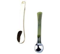 ERINGOGO Mini Cosmetic Spatulas 2Pcs Reusable Makeup Spatula for Skincare Face Cream Application Lightweight Portable Tools for Precise Lotion Mask Extraction and Eye Cream Massage