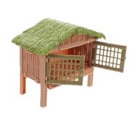 ERINGOGO Mini Farm Scene Fence Set Chicken Coop and Rabbit Cage, Educational Barnyard Animal Playset for and, Farmhouse Accessory for Preschool Learning and Animal Role Play