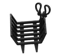 ERINGOGO Mini Firewood Log Holder Black Metal Dollhouse Roasting Cart Accessory Cozy Fireplace Scene Decoration for Dollhouse Kitchen and Miniature Landscapes