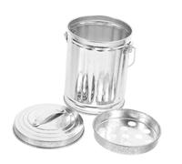 ERINGOGO Mini Metal Trash can with Lid Desktop Trash can for Desk Office Home and Dormitory Small Waste Bin for Paper Ash and Daily Use Storage 4.33 X 3.07 X 3.07 in