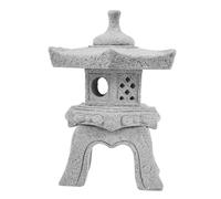 ERINGOGO Mini Pagoda Statue Sandstone Ornament for Bonsai Landscapes and Balconies, Zen Garden Decoration with Tranquil Atmosphere for Outdoor and Indoor Use