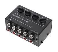 ERINGOGO Mini Portable Passive Mixer Channel Stereo Audio Mixer for Live Low Noise Design Durable Build for Instruments Recording Devices